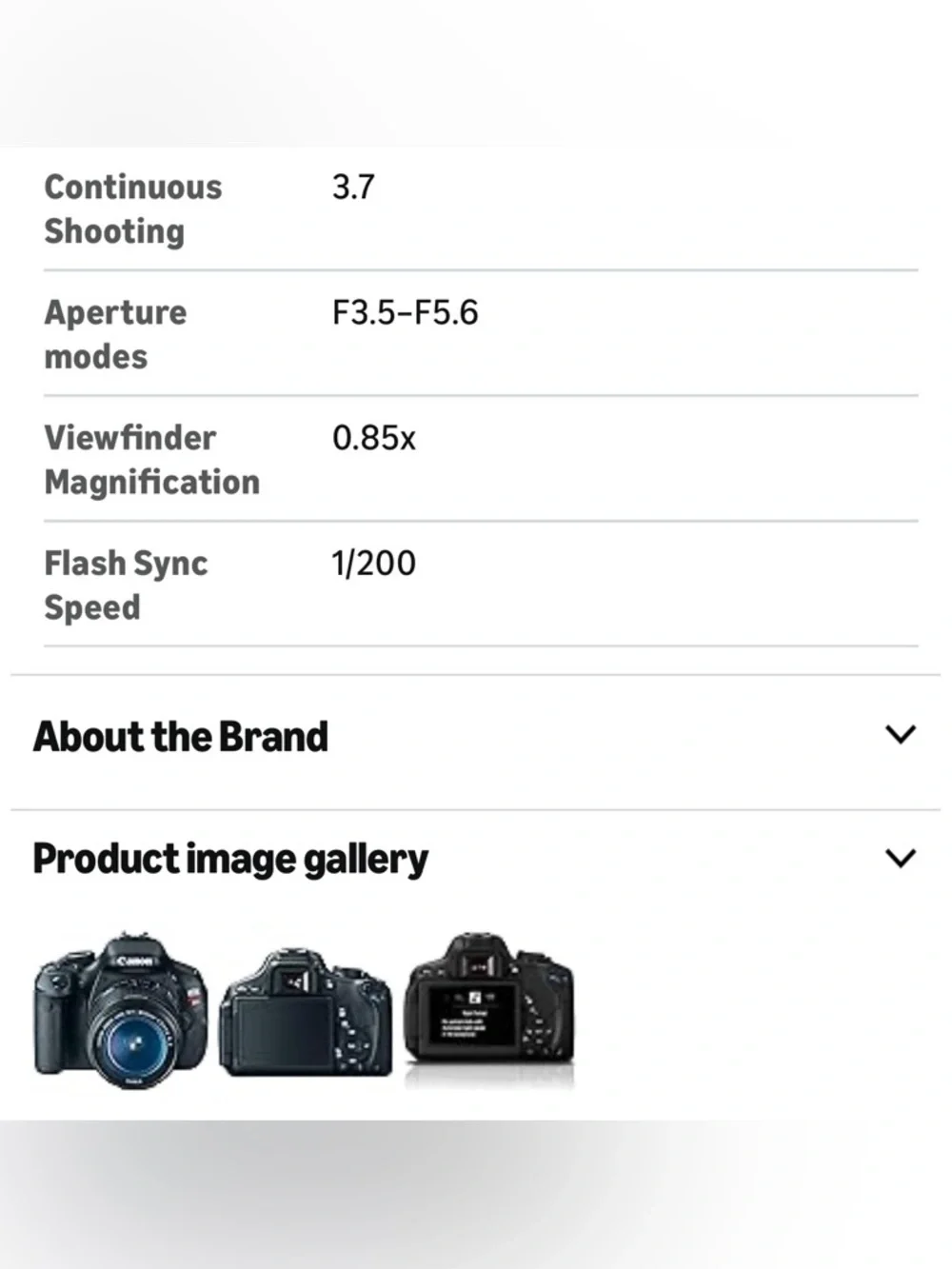 Canon Rebel EOS T3i Black DSLR Camera